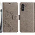 Θήκη με πτερύγιο για Samsung Galaxy S23 FE, Butterfly, γκρι