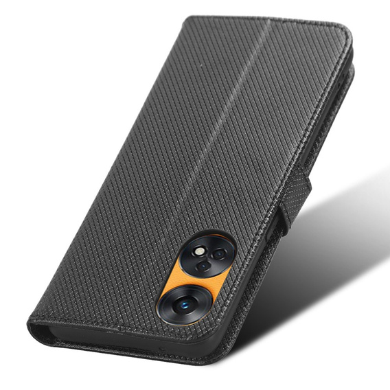 Θήκη με πτερύγιο για Oppo Reno8 T 4G, Wallet Smart Magnet, μαύρη