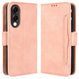 Θήκη με πτερύγιο για Samsung Galaxy S25 Edge, Card Slot, ροζ