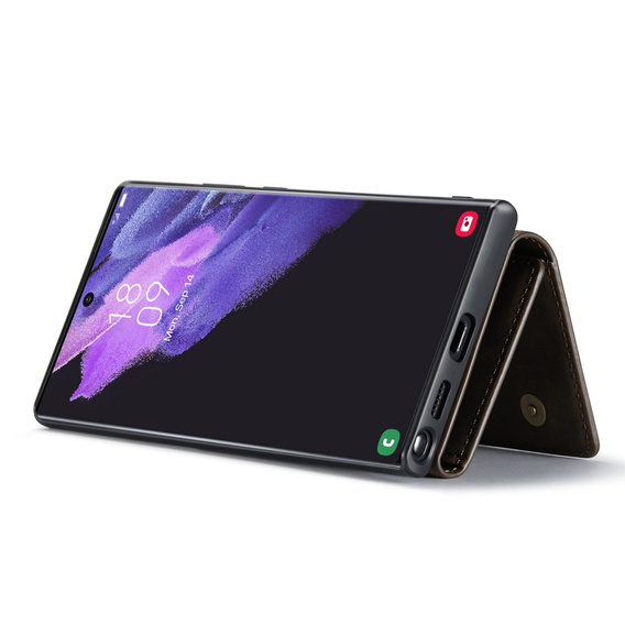 Θήκη για Samsung Galaxy S23 Ultra, DG.MING 2in1, καφέ