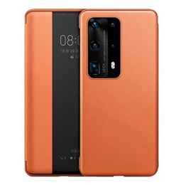 Η αναδιπλούμενη θήκη για το Huawei P40 Pro, Side View, πορτοκαλί