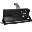 Θήκη με πτερύγιο για Nothing Phone 3A Pro, Crazy Horse Wallet, μαύρη