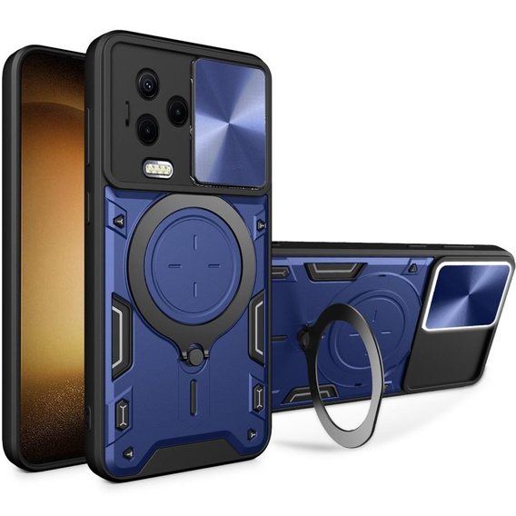 Θωρακισμένη θήκη για Infinix Note 12 Pro 4G / Note 12 2023, CamShield Slide, μπλε