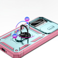 Θήκη για Samsung Galaxy A56 5G, KickStand Camera Lens, πράσινο / ροζ