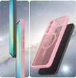 Θήκη για Samsung Galaxy A56 5G, για MagSafe, ERBORD Μatt Case, ροζ + Γυαλί οθόνης