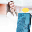 Θήκη με πτερύγιο για Motorola Edge 50 Ultra, Butterfly, μπλε