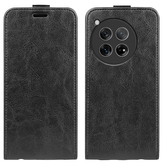 Θήκη με πτερύγιο για OnePlus 12 5G, Flip, μαύρη