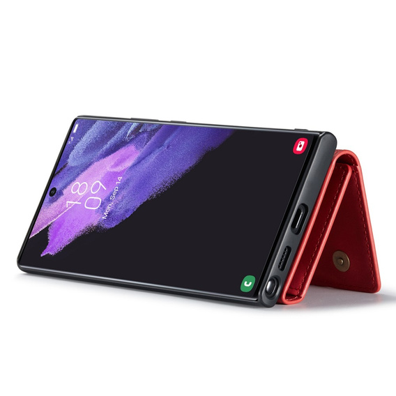 Θήκη για Samsung Galaxy S23 Ultra, DG.MING 2in1, κόκκινη