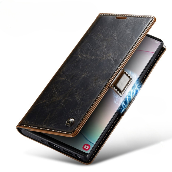 θήκη CASEME για Samsung Galaxy Note 10 Plus, Waxy Textured, καφές