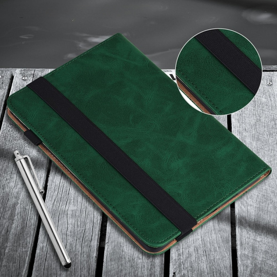 θήκη για Samsung Galaxy Tab A9+, Classic, με υποδοχή γραφίδας, πράσινη