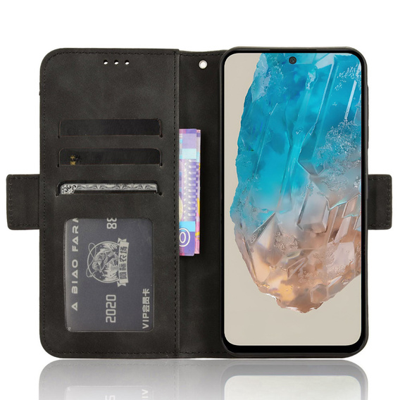 Θήκη με πτερύγιο για Samsung Galaxy M35, Card Slot, μαύρη