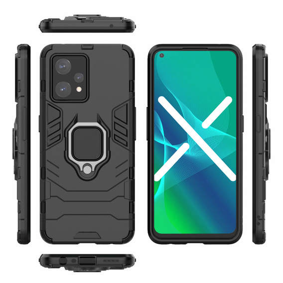 Θήκη για Realme 9 Pro / OnePlus Nord CE 2 Lite 5G, Kickstand Ring, μαύρη