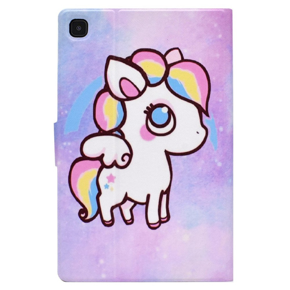 Θήκη για Samsung Galaxy Tab A7 Lite, με πτερύγιο, colorful horse