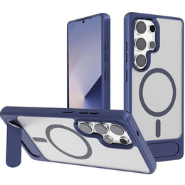 Θήκη για Samsung Galaxy S25 Ultra, Kickstand Matt Case, για MagSafe, σκούρο μπλε