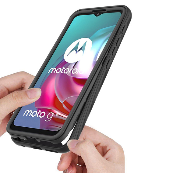 Θήκη για Motorola Moto G10 / G20 / G30, Shockproof, με μεμβράνη, μπλε