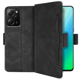 Θήκη με πτερύγιο για Xiaomi Poco X5 Pro 5G, Card Slot, μαύρη