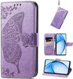 Θήκη με πτερύγιο για Oppo A60, Butterfly, μωβ