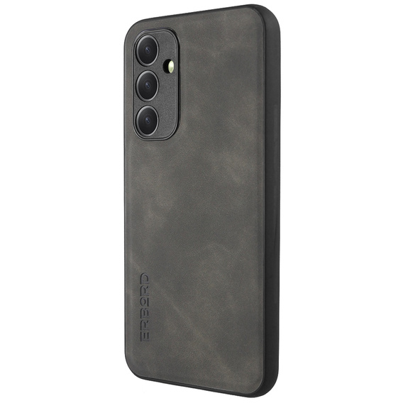Θήκη για Samsung Galaxy A54 5G, ERBORD Business, με πλάκα στήριξης αυτοκινήτου, γκρι