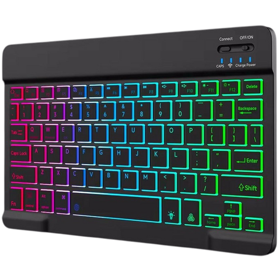 Θήκη + πληκτρολόγιο Apple iPad Pro 11" 5 gen. 2024, Leather Pen Slot TouchPad, μαύρη