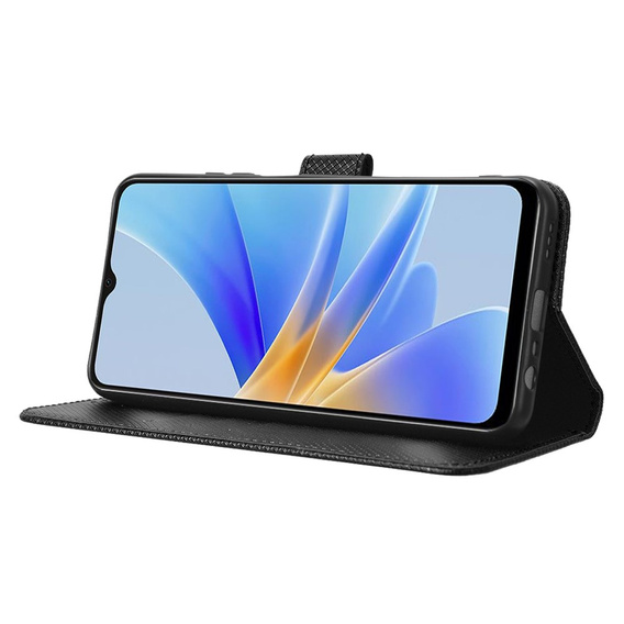 Θήκη με πτερύγιο για Oppo A17, Smart Magnet, μαύρη