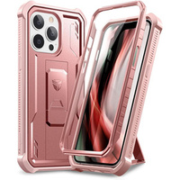 Θωρακισμένη θήκη για iPhone 13 Pro, Dexnor Full Body, ροζ rose gold