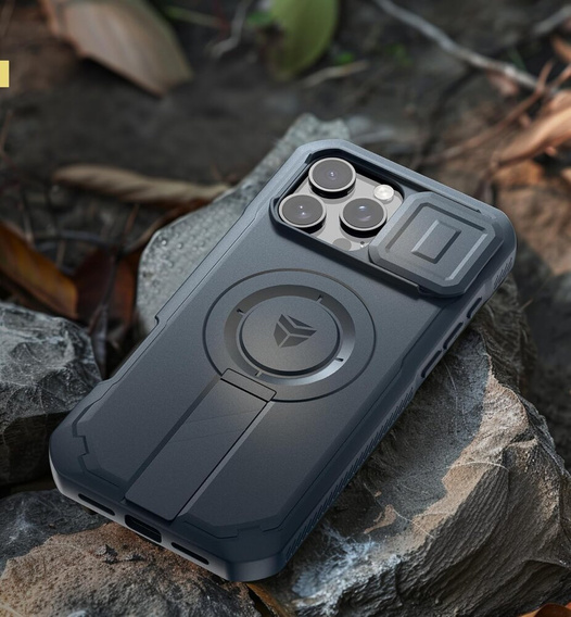 Θωρακισμένη θήκη για iPhone 16 Pro Max, Dexnor CamProtect MagSafe, μπλε (Δύο πλαίσια)