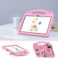 Παιδική θήκη για T Tablet 5G, Cute Patterns, με βάση, ροζ