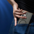 Θήκη για Samsung Galaxy S25 Ultra, Kickstand Matt Case, για MagSafe, γκρι + Γυαλί οθόνης