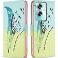 Θήκη με πτερύγιο για Oppo A79 5G, Wallet, feather, μπλε