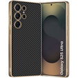Θήκη για Samsung Galaxy S25 Ultra, GKK Leather, carbon μαύρη