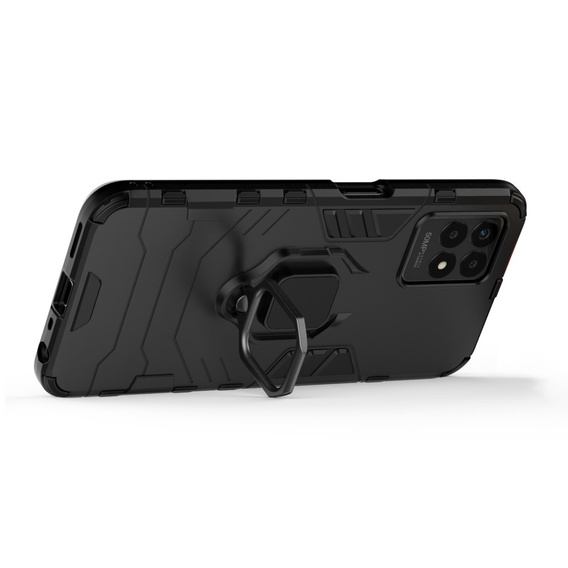 Θήκη για Realme 8i, Kickstand Ring, μαύρη