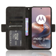 Θήκη με πτερύγιο για Motorola Moto G86 5G, Card Slot, μαύρη