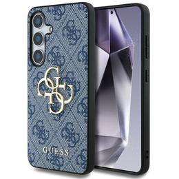 GUESS Θήκη για Samsung Galaxy S25, 4G Big Metal Logo, μπλε