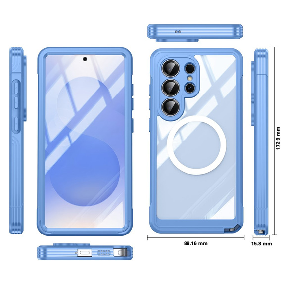 Θήκη Shockproof με γυαλί, για MagSafe για Samsung Galaxy S26 Ultra