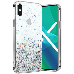 Θήκη για iPhone X/XS, Glittery, διαφανής