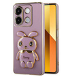 Θήκη για Xiaomi Redmi Note 13 5G, Rabbit, μωβ + μετριασμένο γυαλί 9H