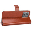 Θήκη με πτερύγιο για Motorola Edge 40 Neo, Crazy Horse Wallet, καφέ