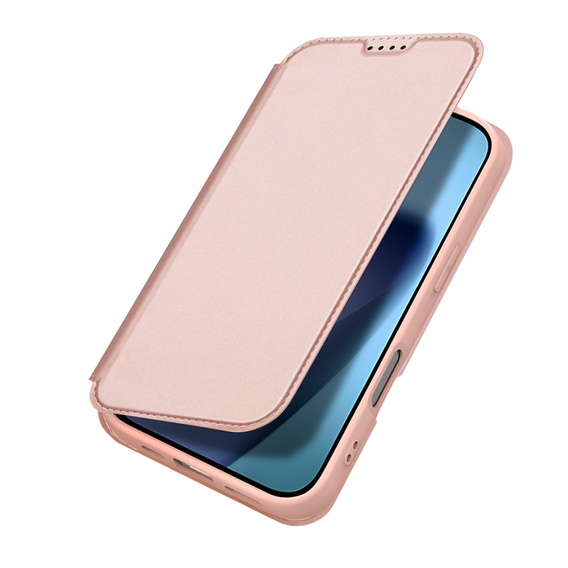 Θήκη Dux Ducis για iPhone 17, Skin Pro, με πτερύγιο, με υποδοχή για κάρτες, ροζ