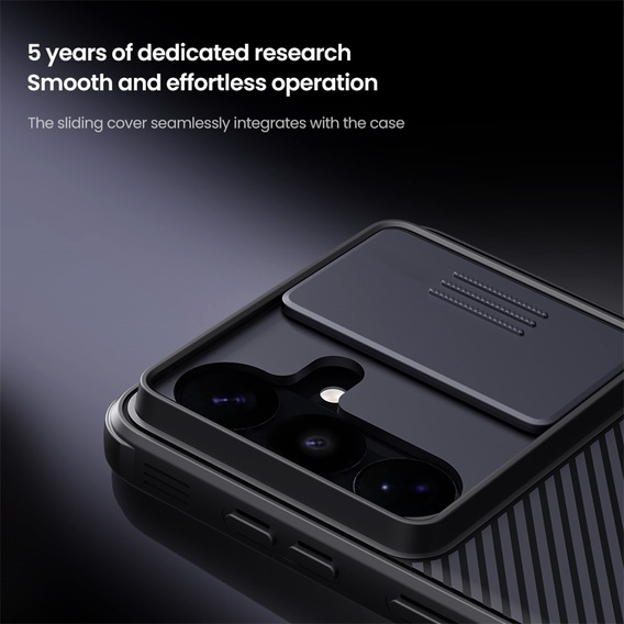 Θήκη NILLKIN Camshield Pro με προστατευτικό κάλυμμα κάμερας για Samsung Galaxy S26 Ultra, μαύρη