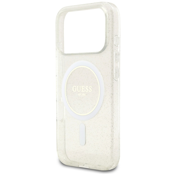 Guess IML Glitter Pearl Strap MagSafe θήκη για iPhone 17 Pro Max