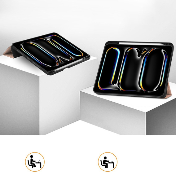 Θήκη για iPad Pro 11" 2024 (5 gen.), Smartcase με χώρο για γραφίδα, ροζ
