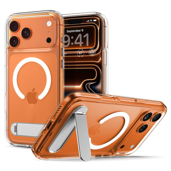 Θήκη Spigen Ultra Hybrid "S" MagSafe για iPhone 17 Pro, Διαφανής / Λευκή