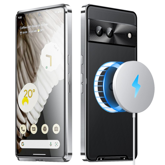 θήκη προστασίας κάμερας για το Google Pixel 8, CamShield MagSafe, διαφανές / ασημί