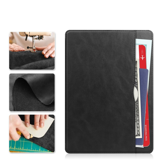 Θήκη για Samsung Galaxy Tab S10 Lite / S10 FE / S9 FE, Business Card and Pen Slot, μαύρη