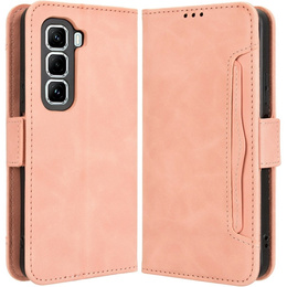 Θήκη με πτερύγιο για Infinix Hot 50 Pro 4G, Card Slot, ροζ