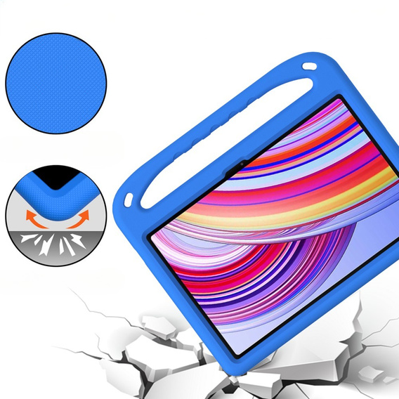 θήκη για παιδιά για Xiaomi Redmi Pad Pro / Xiaomi Poco Pad, με λαβή, μπλε