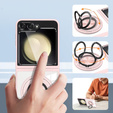 Θήκη για Samsung Galaxy Z Flip7 FE / Z Flip6, Corners Dropproof, για MagSafe, διαφανής / ροζ