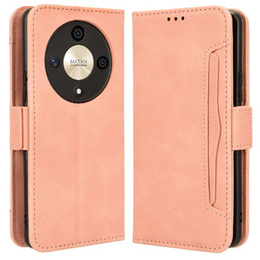 Θήκη με πτερύγιο για Honor Magic 6 Lite 5G, Card Slot, ροζ