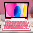 Θήκη + πληκτρολόγιο iPad 10.9 2022 10 Gen, Pen Slot, ροζ rose gold