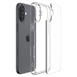 θήκη Spigen για iPhone 16, Ultra Hybrid, διαφανής + μετριασμένο γυαλί 9H